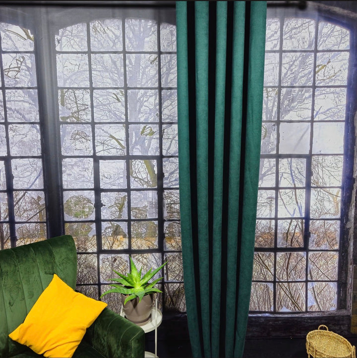 Verdunkelungsvorhang „Emerald“ – Samtoptik in Petrol