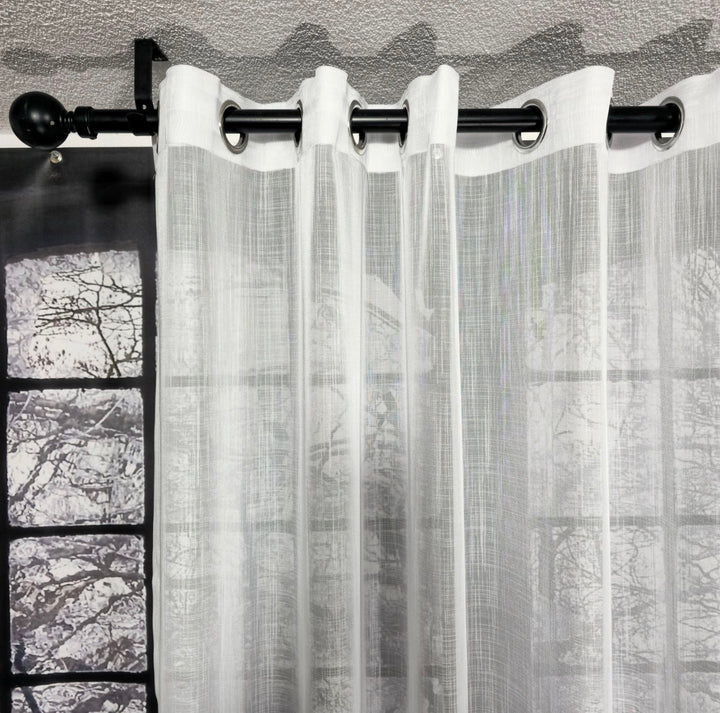 Wave Vorhang „Grida“ – Struktur Halbtransparent in Reinweiß