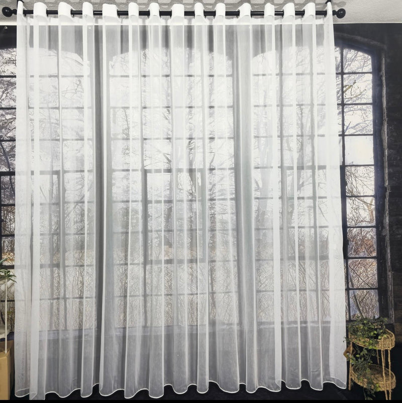 Wave Vorhang „Lumière“ – Halbtransparent in Reinweiß