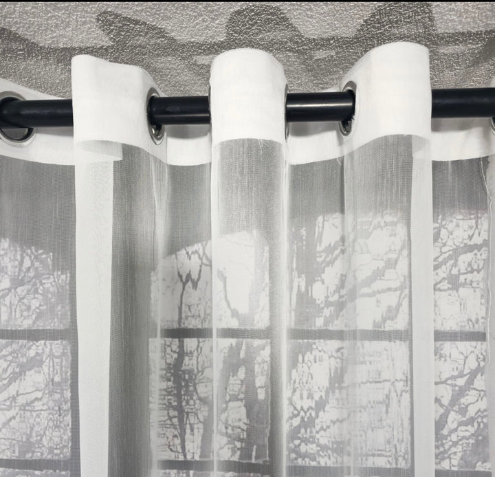 Wave Vorhang „Lumière“ – Halbtransparent in Reinweiß