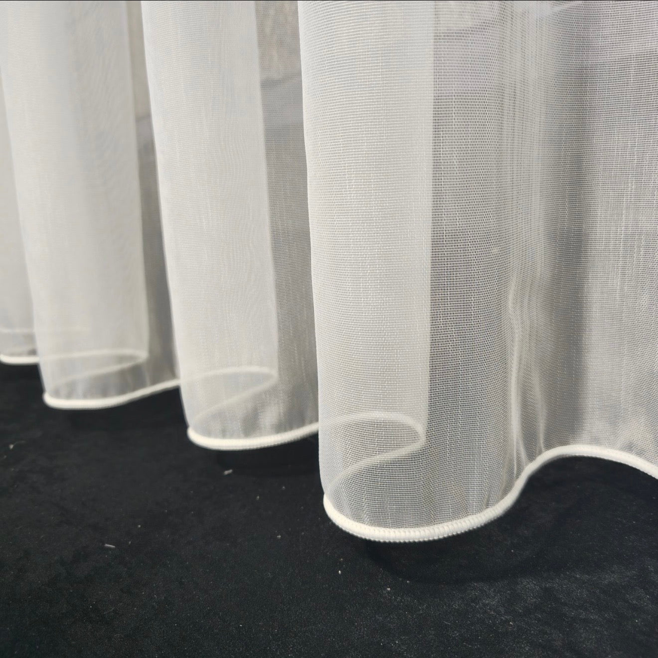 Wave Vorhang „Lumière“ – Halbtransparent in Reinweiß