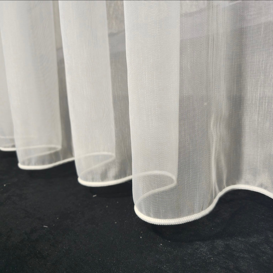 Wave Vorhang „Lumière“ – Halbtransparent in Reinweiß