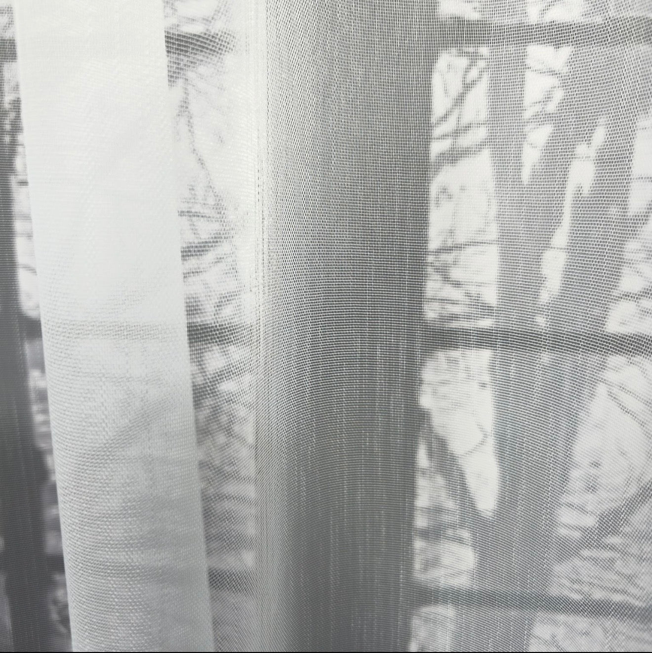 Wave Vorhang „Lumière“ – Halbtransparent in Reinweiß