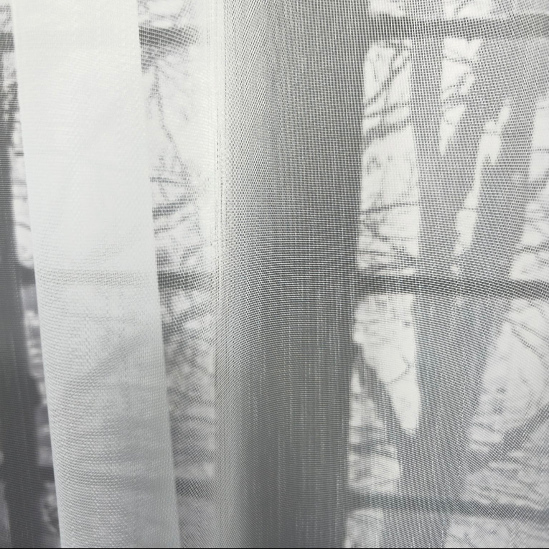 Wave Vorhang „Lumière“ – Halbtransparent in Reinweiß