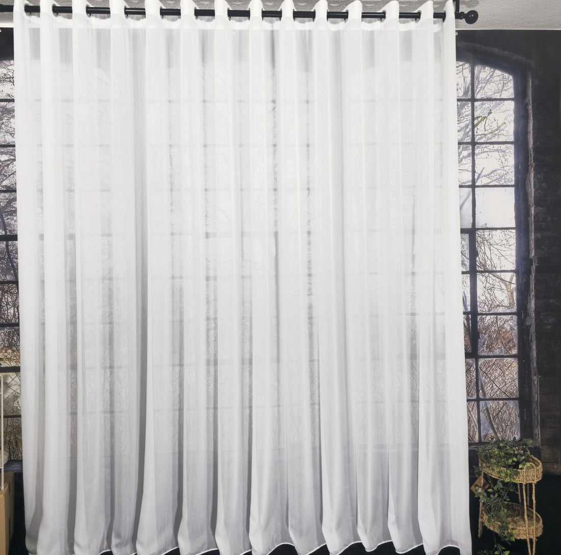 Wave Vorhang „Lumière Pure“ – Halbtransparent in Reinweiß