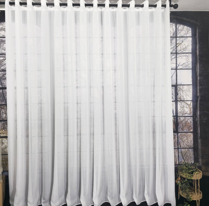 Wave Vorhang „Lumière Pure“ – Halbtransparent in Reinweiß