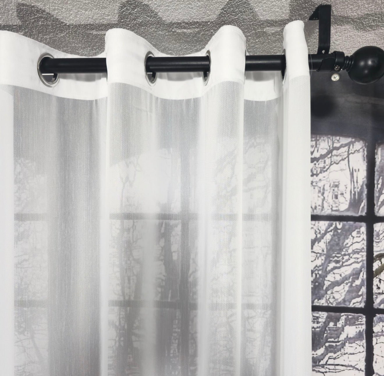 Wave Vorhang „Lumière Pure“ – Halbtransparent in Reinweiß
