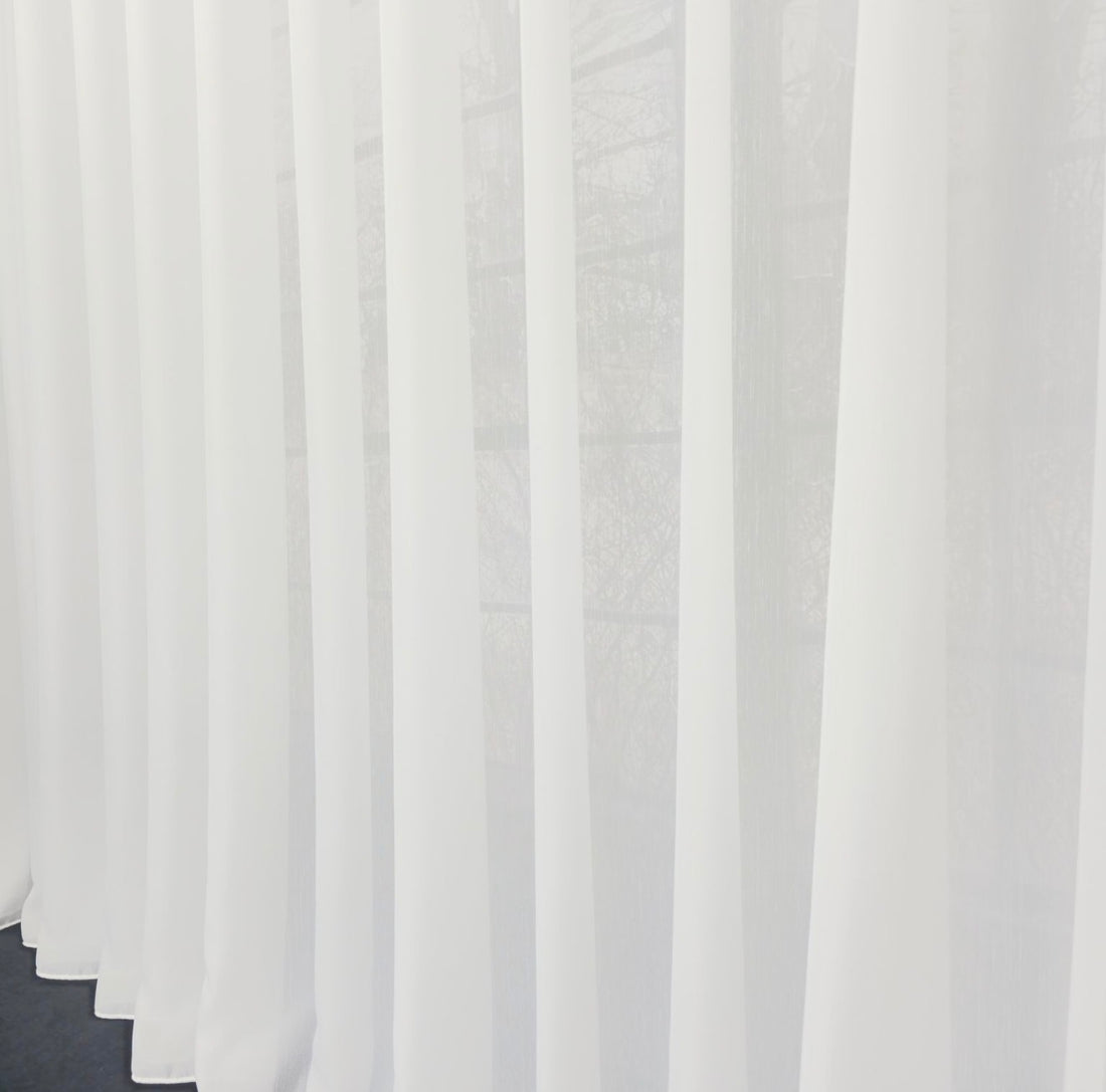 Wave Vorhang „Lumière Pure“ – Halbtransparent in Reinweiß