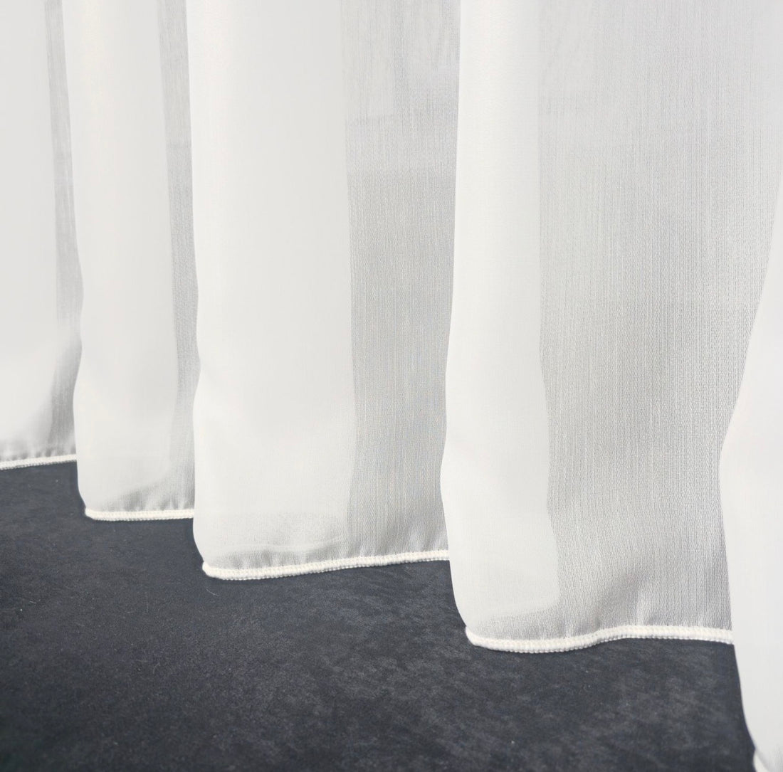 Wave Vorhang „Lumière Pure“ – Halbtransparent in Reinweiß