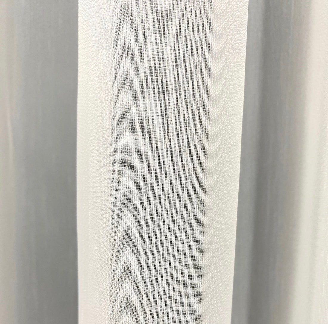 Wave Vorhang „Lumière Pure“ – Halbtransparent in Reinweiß