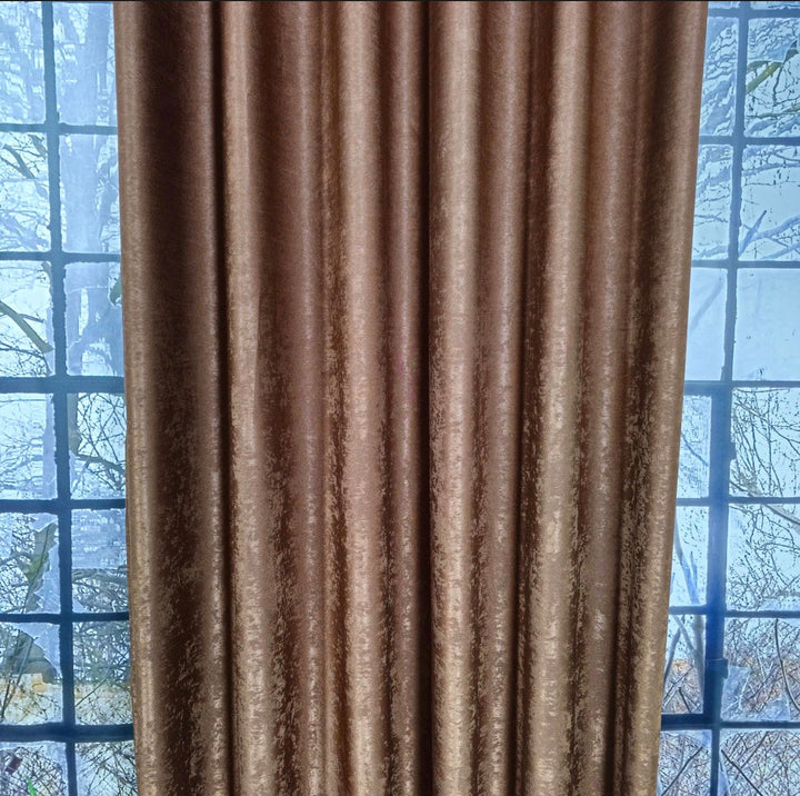 Verdunklungsvorhang „Noir Luxe“ – Samt in Espresso-Braun
