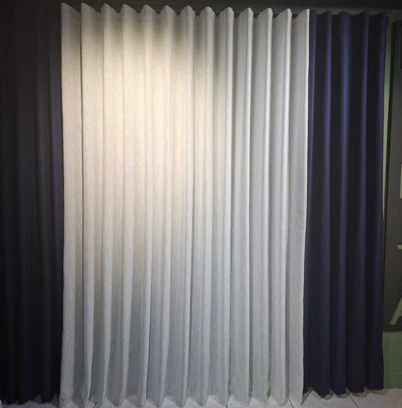 Wave Vorhang „Lino Soft Elegance“ – Halbtransparent mit Struktur