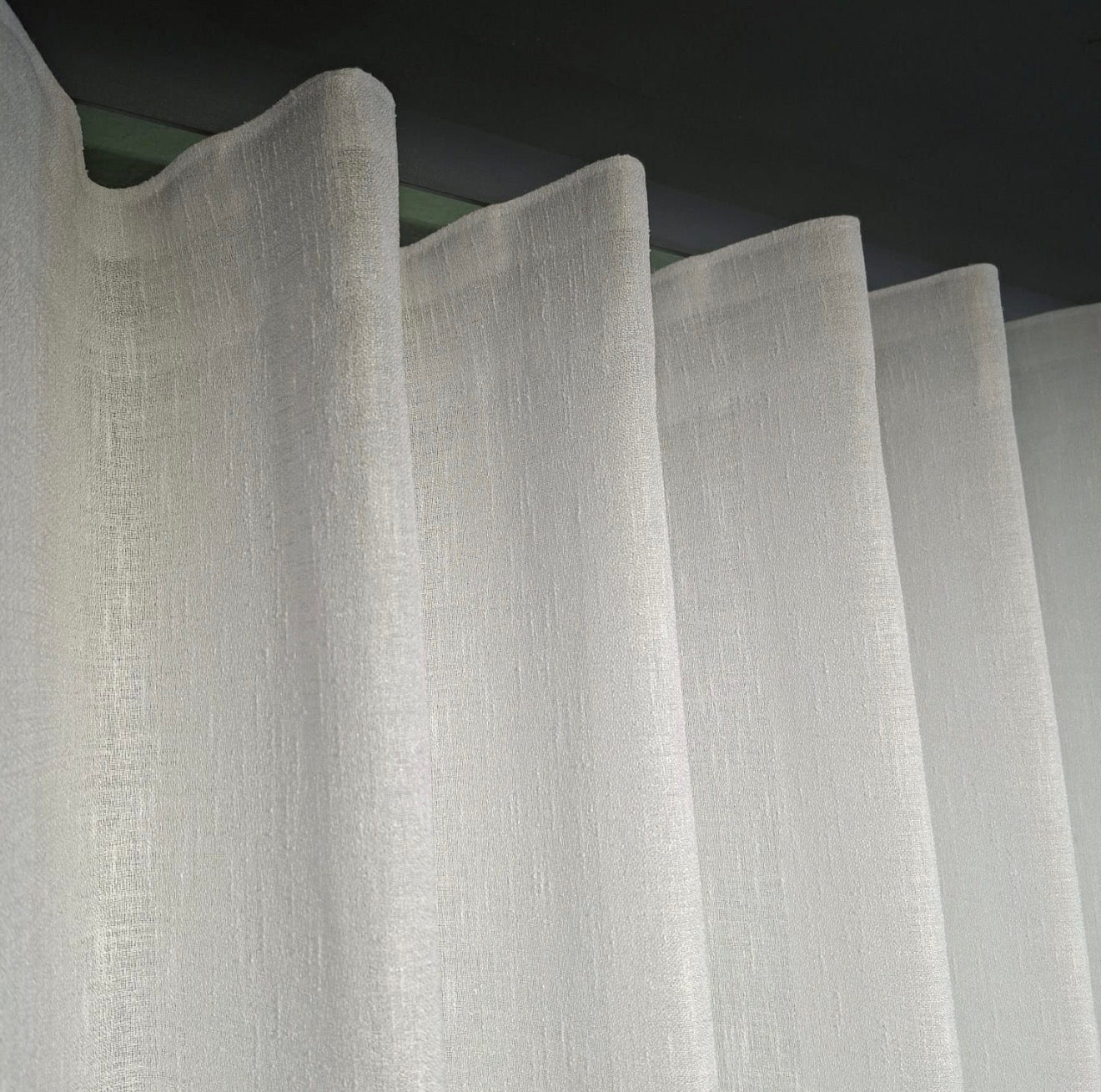 Wave Vorhang „Lino Soft Elegance“ – Halbtransparent mit Struktur