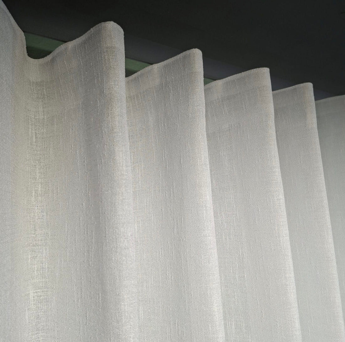 Wave Vorhang „Lino Soft Elegance“ – Halbtransparent mit Struktur