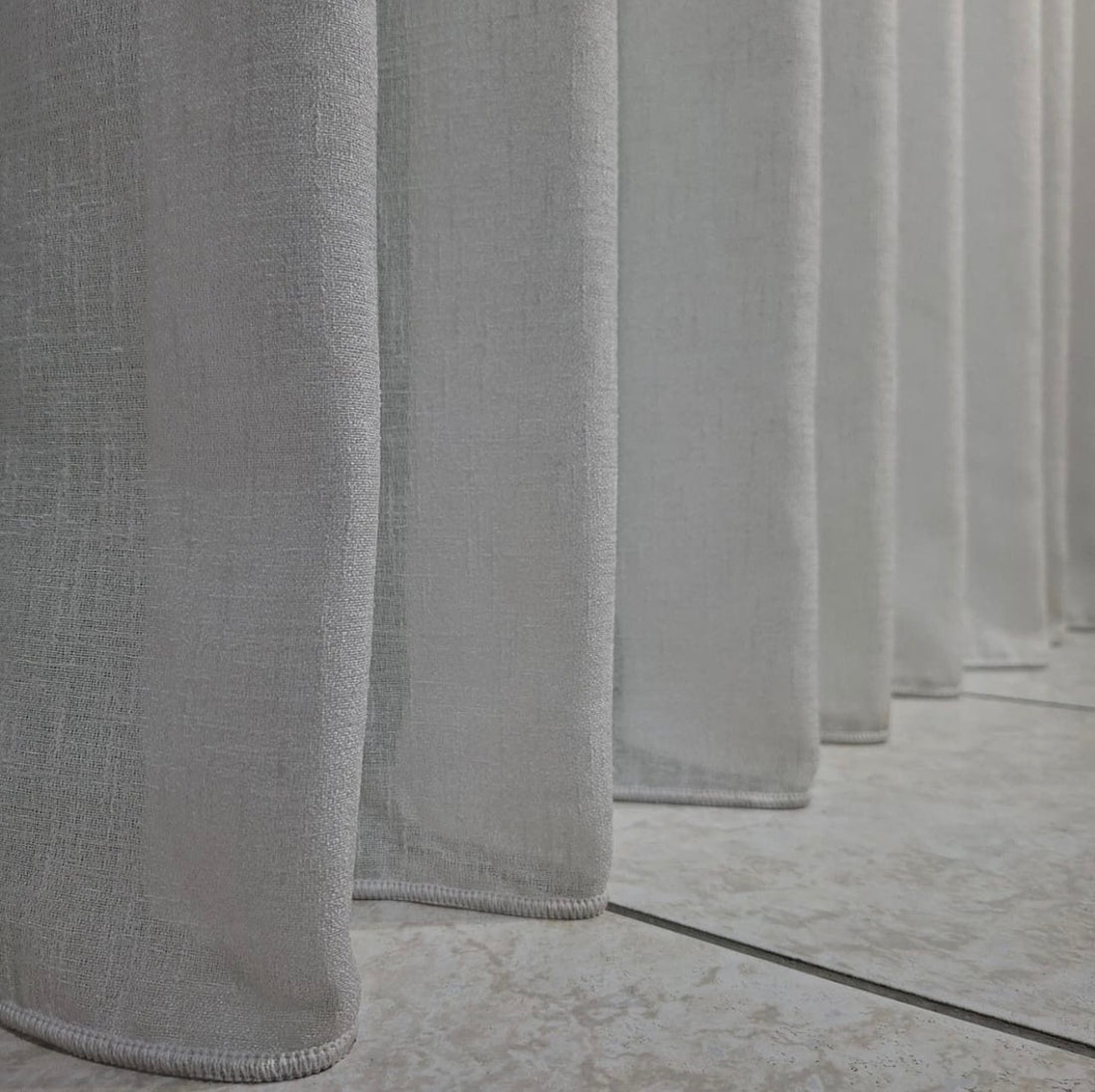 Wave Vorhang „Lino Soft Elegance“ – Halbtransparent mit Struktur