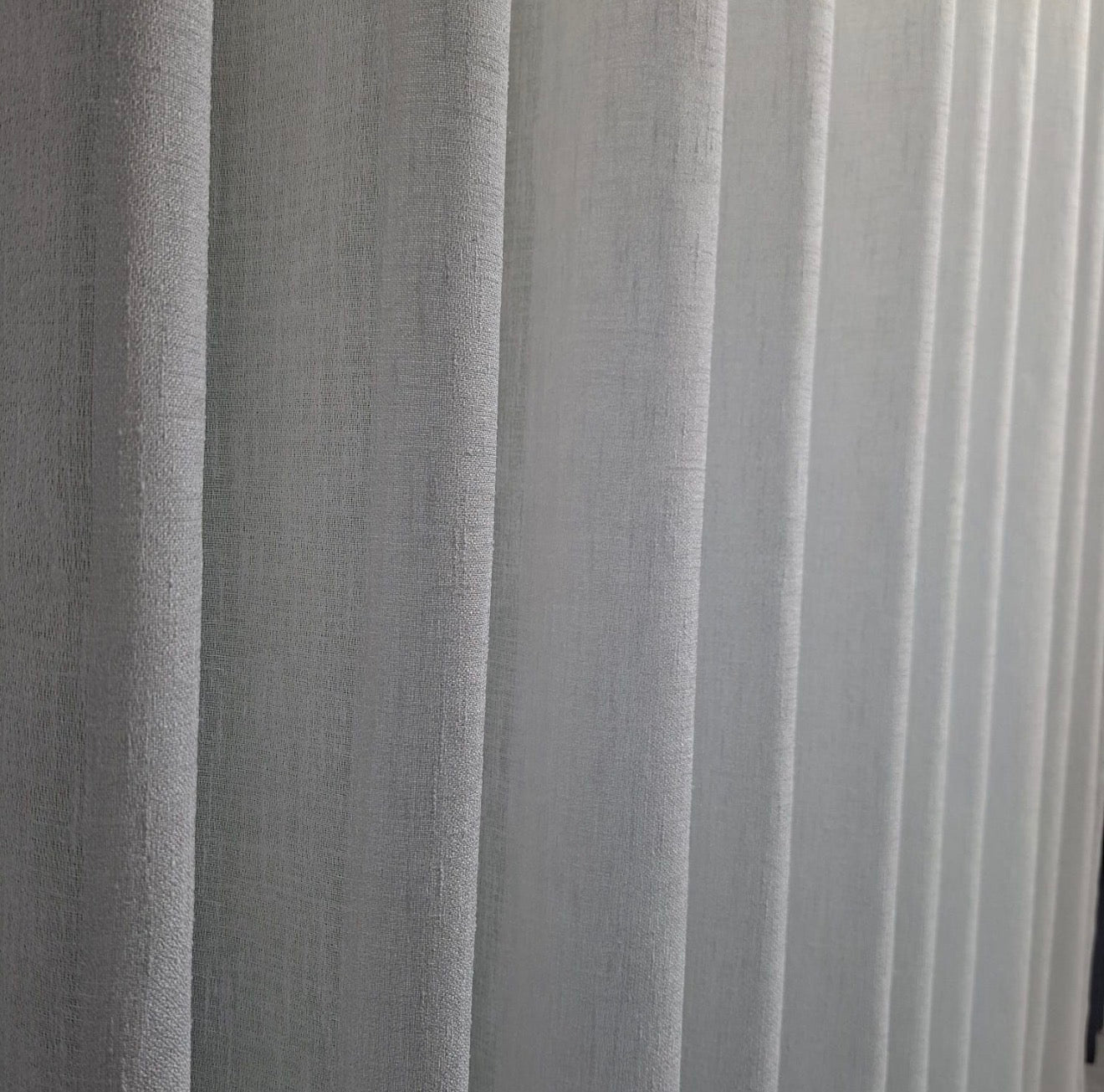 Wave Vorhang „Lino Soft Elegance“ – Halbtransparent mit Struktur