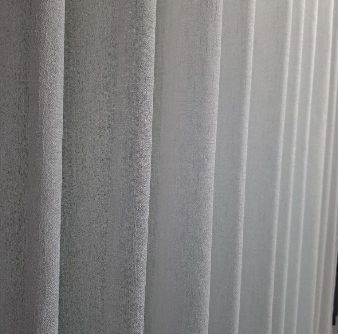 Wave Vorhang „Lino Soft Elegance“ – Halbtransparent mit Struktur
