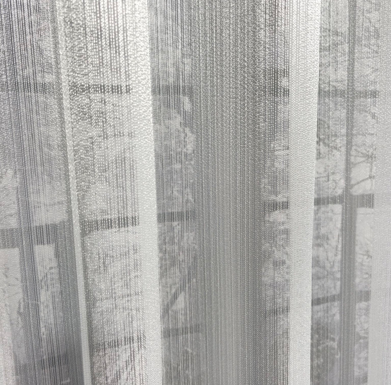 Wave Vorhang „Velora“ – Feinstruktur Halbtransparent in Reinweiß