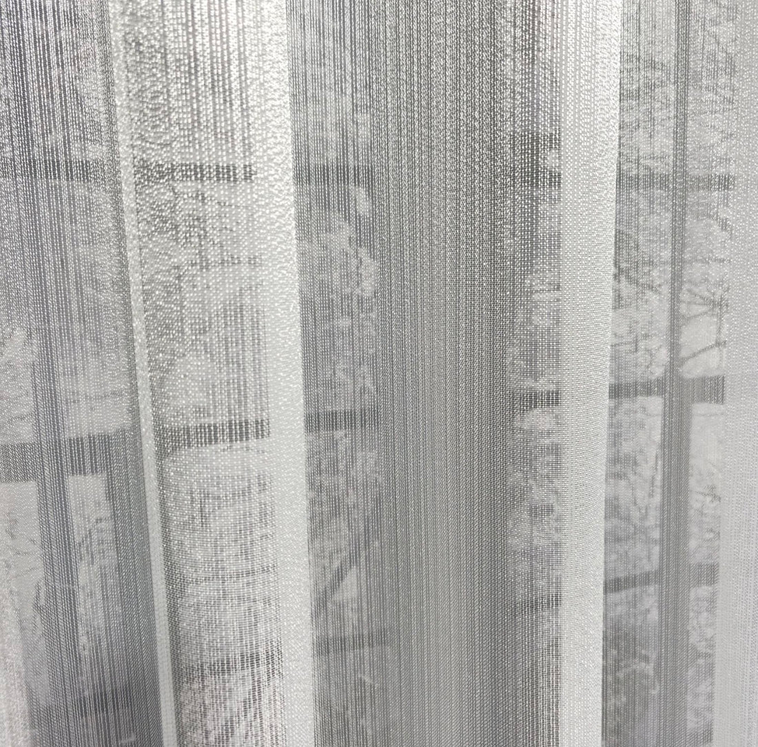 Wave Vorhang „Velora“ – Feinstruktur Halbtransparent in Reinweiß